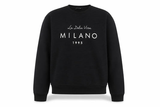 Atmosphere Womens Black  Polyester Pullover Sweatshirt Size 6  Pullover - Milano