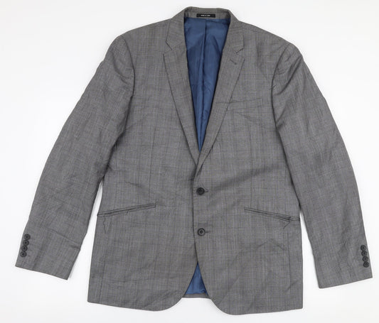 Cedar Wood State Mens Grey  Polyester Jacket Suit Jacket Size 42