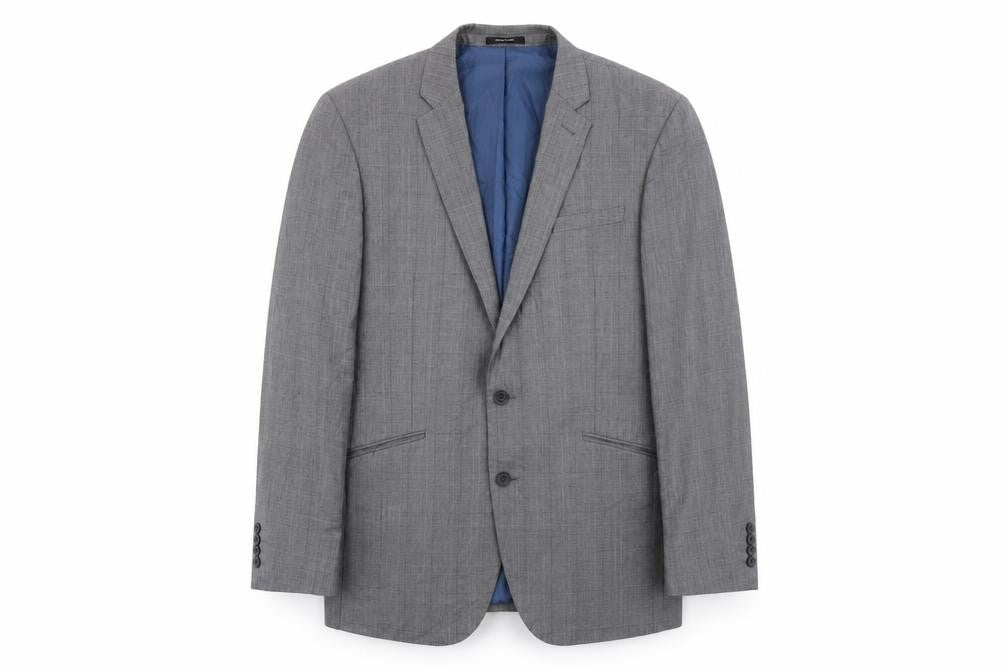 Cedarwood State Mens Grey Polyester Jacket Suit Jacket Size 42