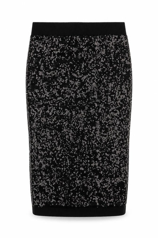 Miss Selfridge Womens Black  Acrylic Straight & Pencil Skirt Size 8