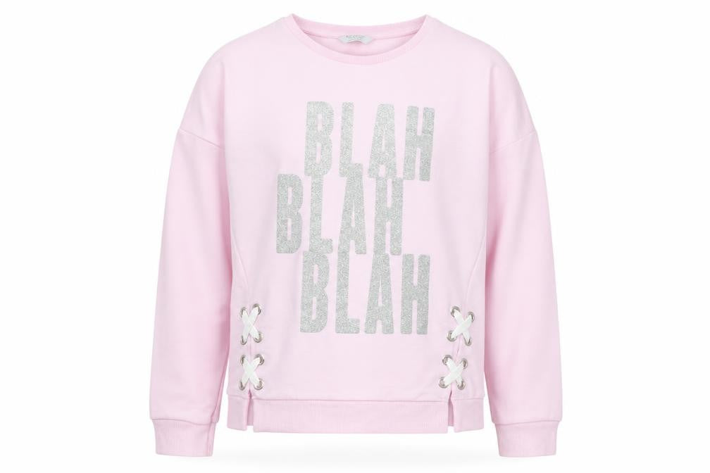 Primark Girls Pink  Polyester Pullover Sweatshirt Size 11-12 Years  Pullover
