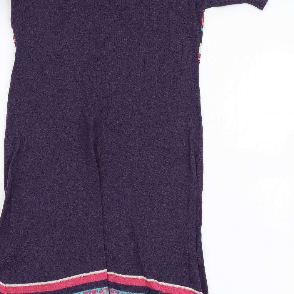 Dorothy Perkins Womens Multicoloured  Cotton A-Line  Size 12  Round Neck Pullover