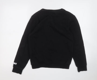 Preloved Primark Mens Black  Polyester Pullover Sweatshirt Size L   - Fortnite - Back