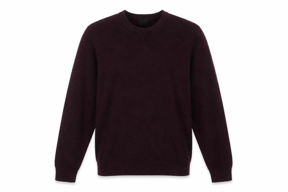 H&M Mens Purple Round Neck  Cotton Pullover Jumper Size L