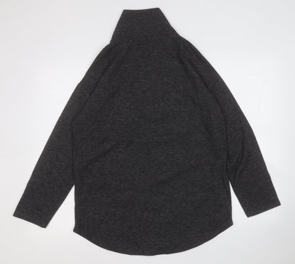 Preloved TU Womens Grey Mock Neck  Polyester Pullover Jumper Size 10 - Back