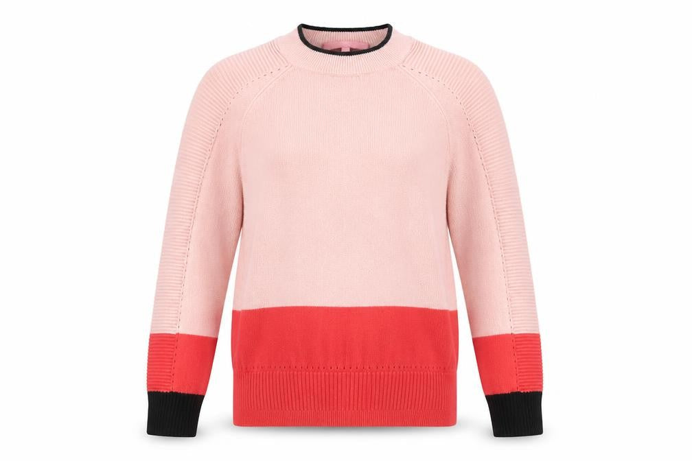NEXT Womens Pink Round Neck  Viscose Pullover Jumper Size 8
