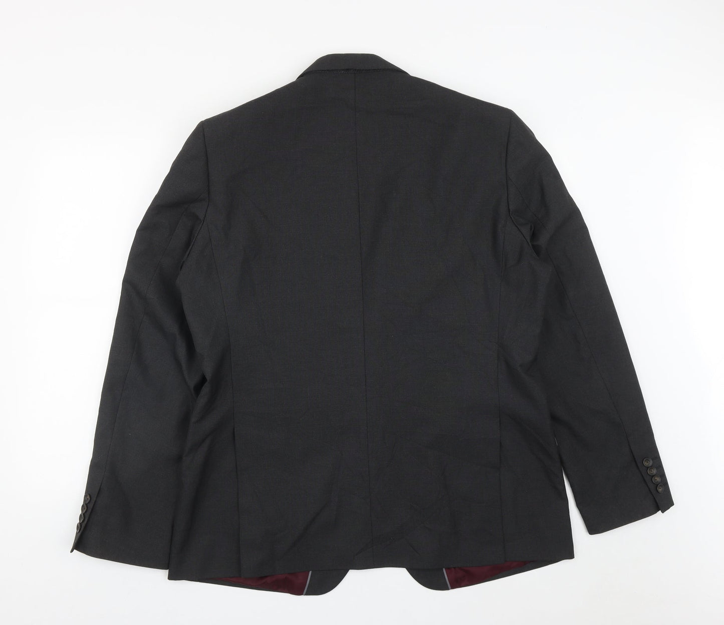 Marks and Spencer Mens Black  Polyester Jacket Suit Jacket Size 44