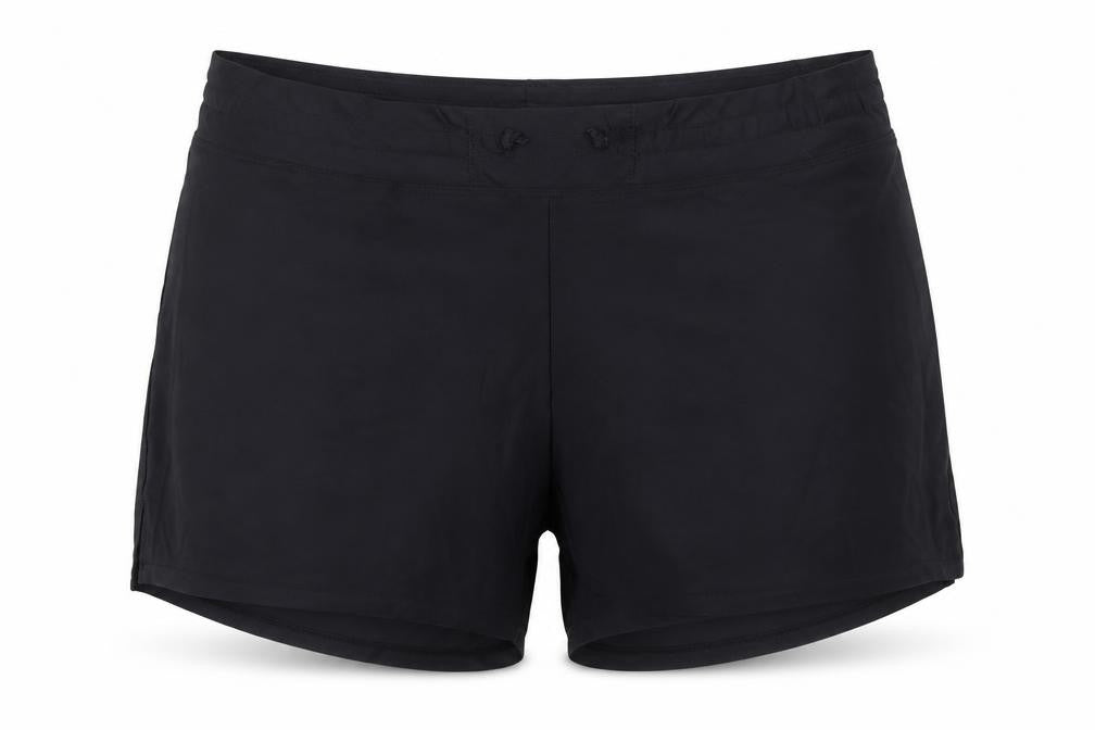 Cross1946 Womens Black  Polyamide Sweat Shorts Size 34 in  Regular Drawstring