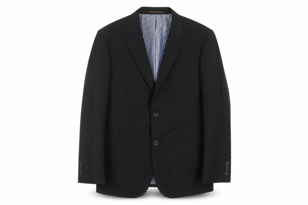 VOEUT Mens Black  Polyester Jacket Suit Jacket Size 40