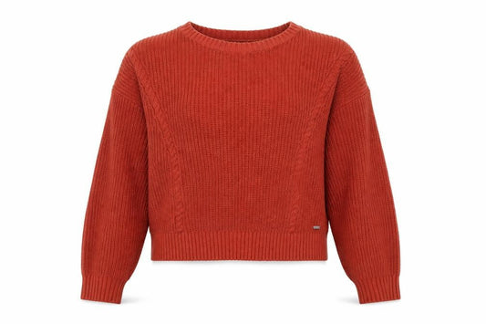 Hollister Womens Brown Round Neck  Cotton Pullover Jumper Size S