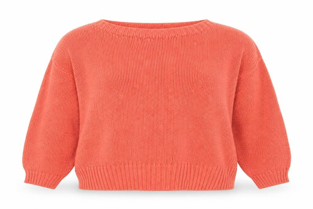 George Womens Orange Round Neck  Acrylic Pullover Jumper Size L   - Size 16-18