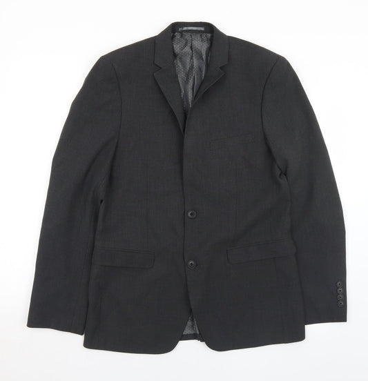 Tailer & Cutter Mens Grey  Polyester Jacket Blazer Size M