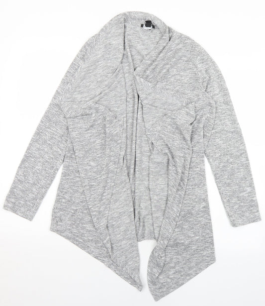 New Look Womens Grey Collared  Polyester Cardigan Jumper Size M