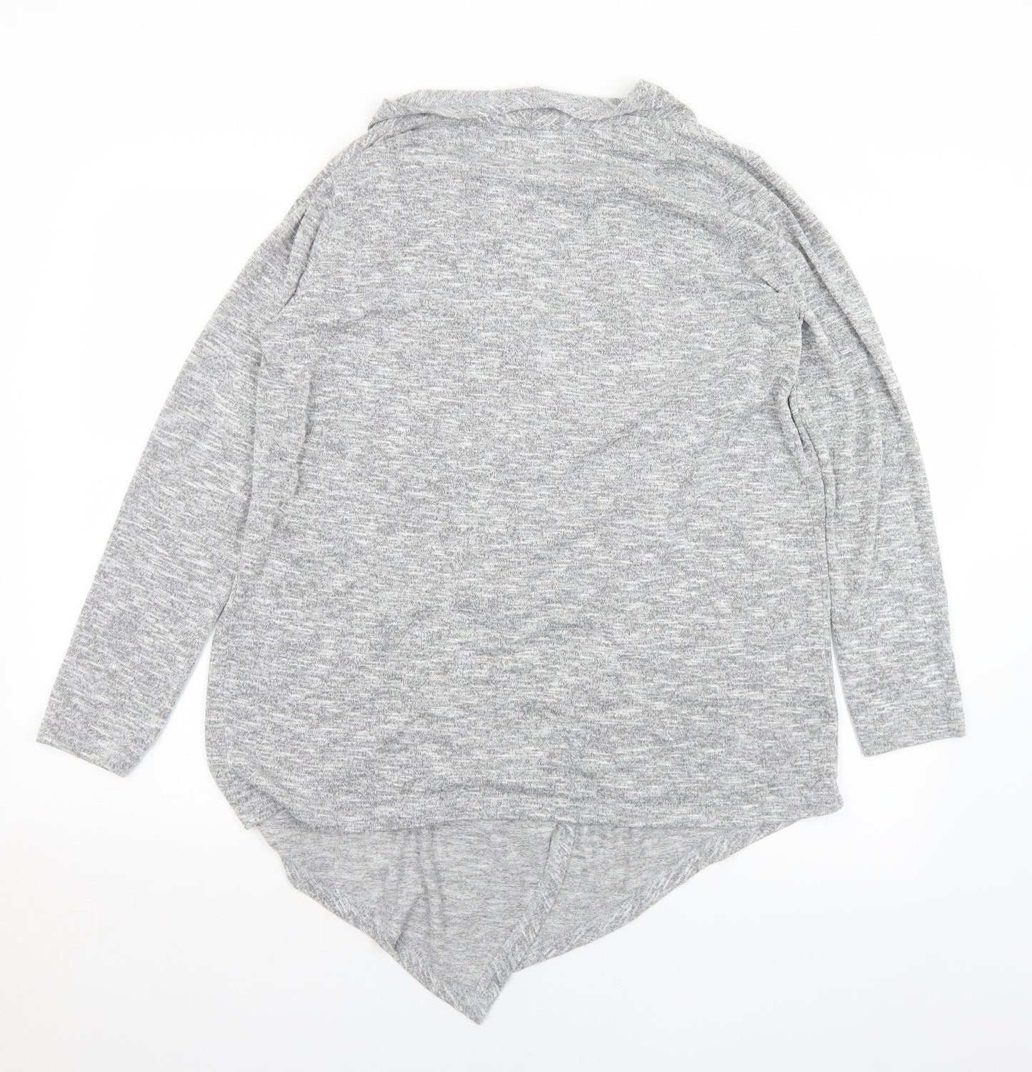 New Look Womens Grey Collared  Polyester Cardigan Jumper Size M