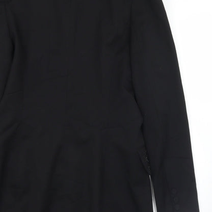 Preloved SHE Womens Black   Jacket  Size 10  Button - Bead detail - Label