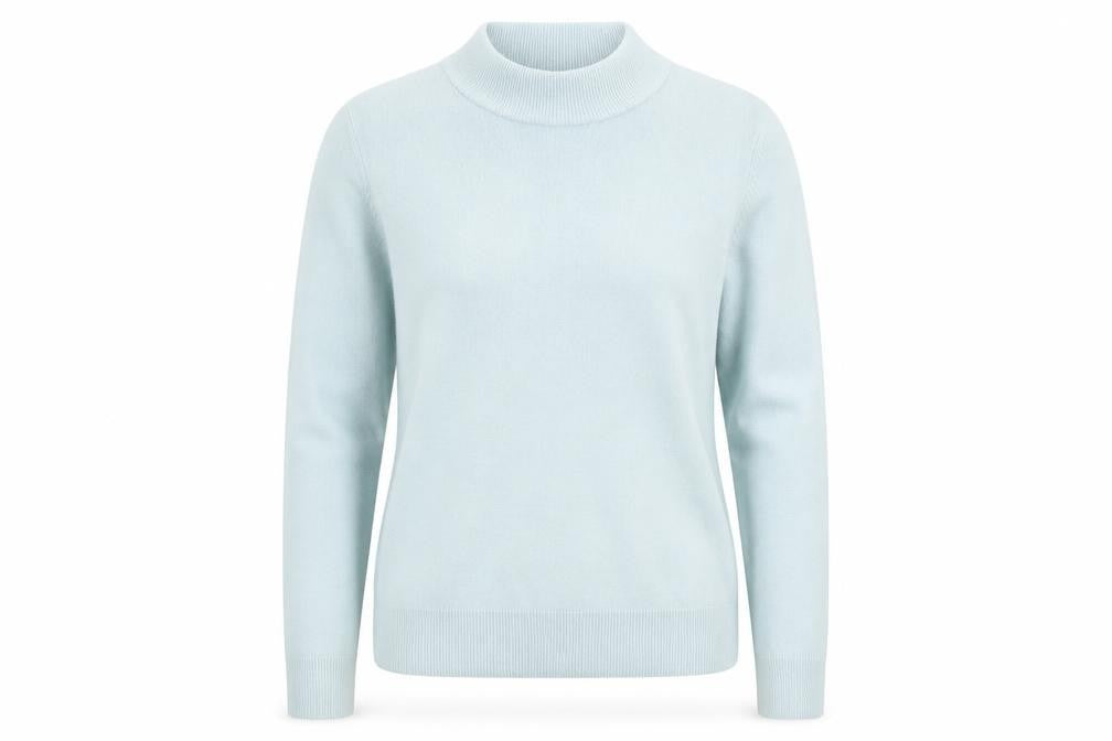 BHS Womens Green Mock Neck  Acrylic Pullover Jumper Size 14