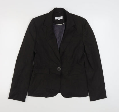Next Womens Brown   Jacket Blazer Size 10  Button
