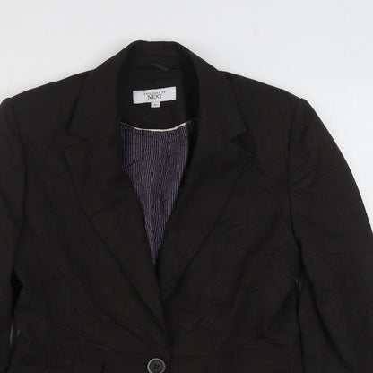 Next Womens Brown   Jacket Blazer Size 10  Button