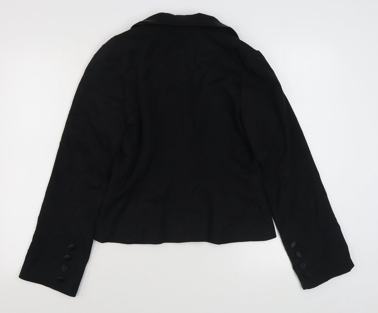 Pilot Womens Black   Jacket Blazer Size 12  Button