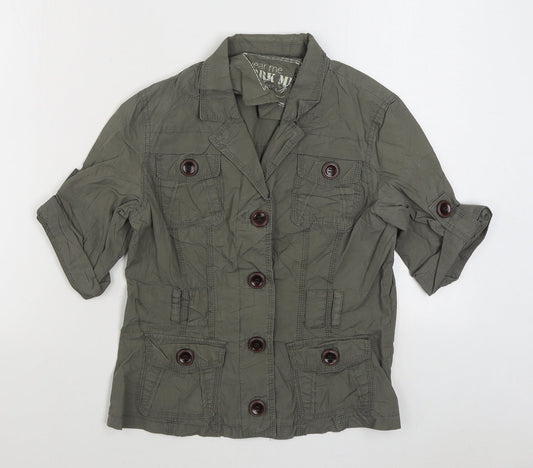 New Look Womens Green   Jacket  Size 10  Button