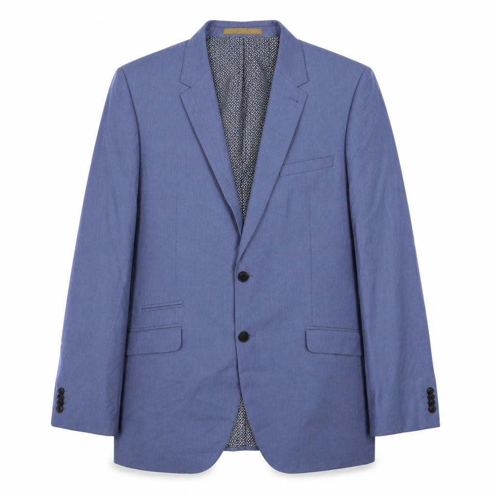 Burton Mens Blue  Polyester Jacket Suit Jacket Size 44