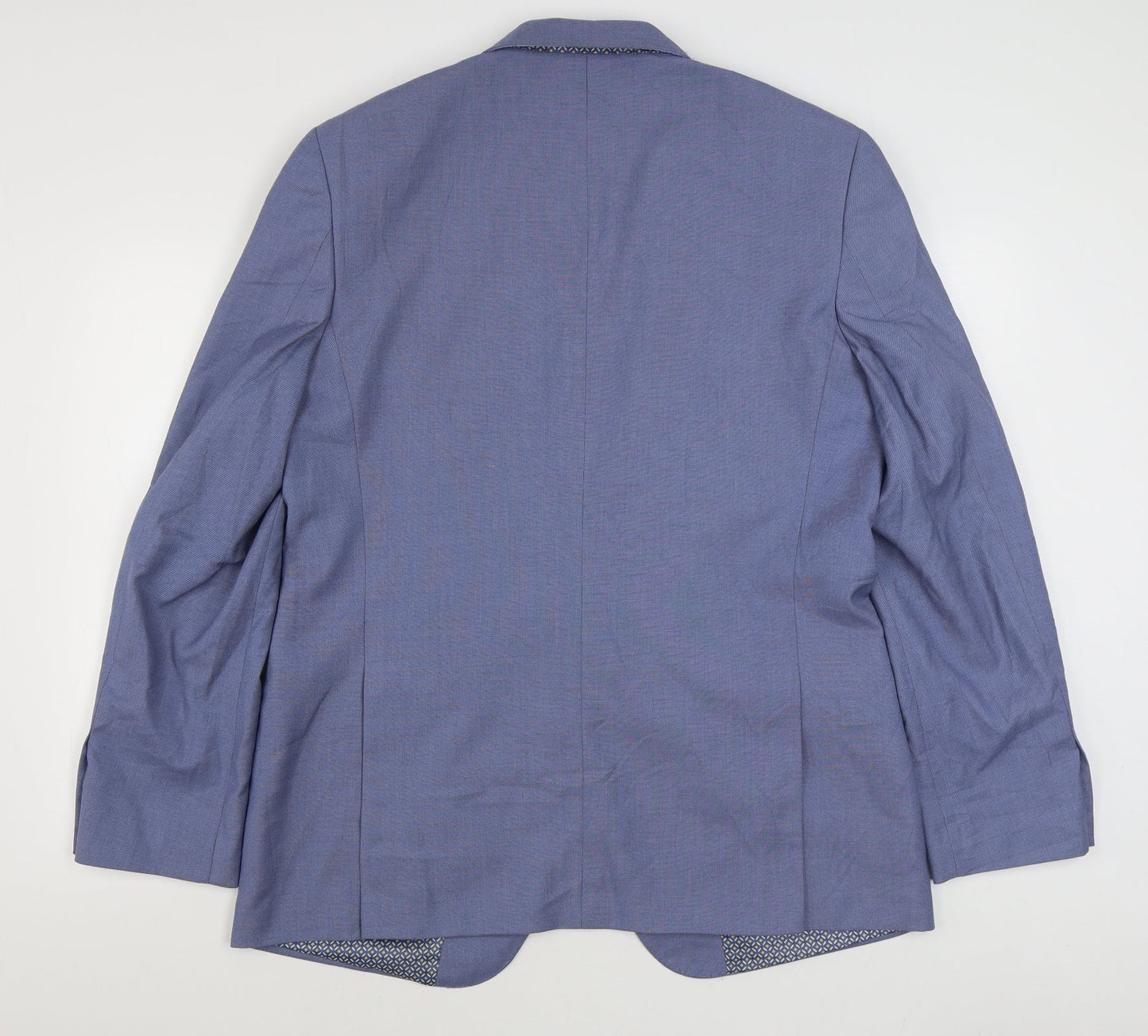 Burton Mens Blue  Polyester Jacket Suit Jacket Size 44