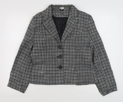 Select Womens Black   Jacket Blazer Size 16  Button