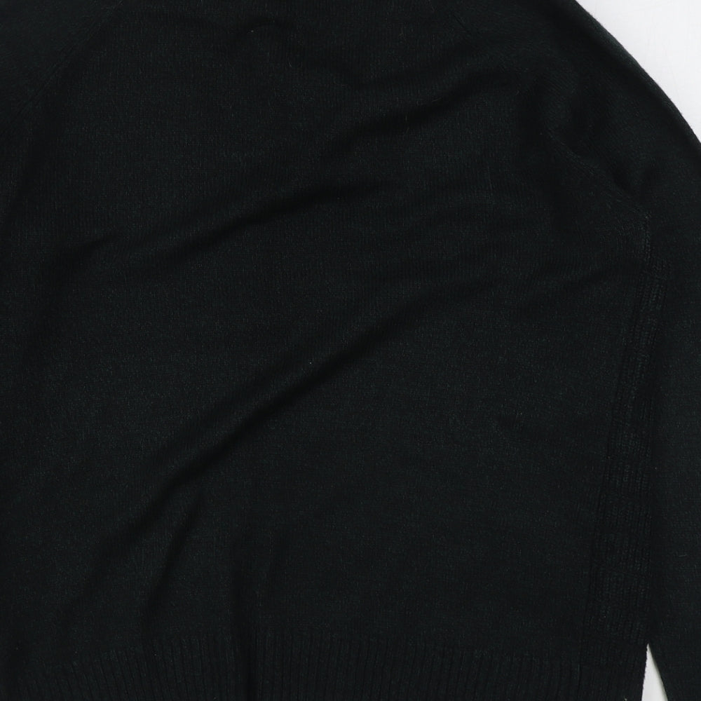 Burton Mens Green V-Neck  Acrylic Pullover Jumper Size M