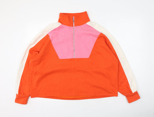 Pieces Womens Multicoloured  Cotton Pullover Sweatshirt Size XS