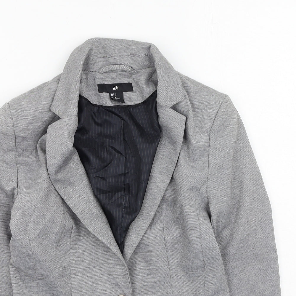 H&M Womens Grey   Jacket  Size 6