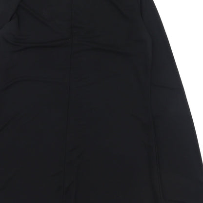 ASOS Womens Black  Polyester Basic Blouse Size 12 V-Neck