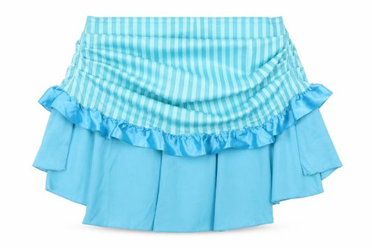 Smiffys Womens Blue Striped Polyester Mini Skirt Size S    - fancy dress