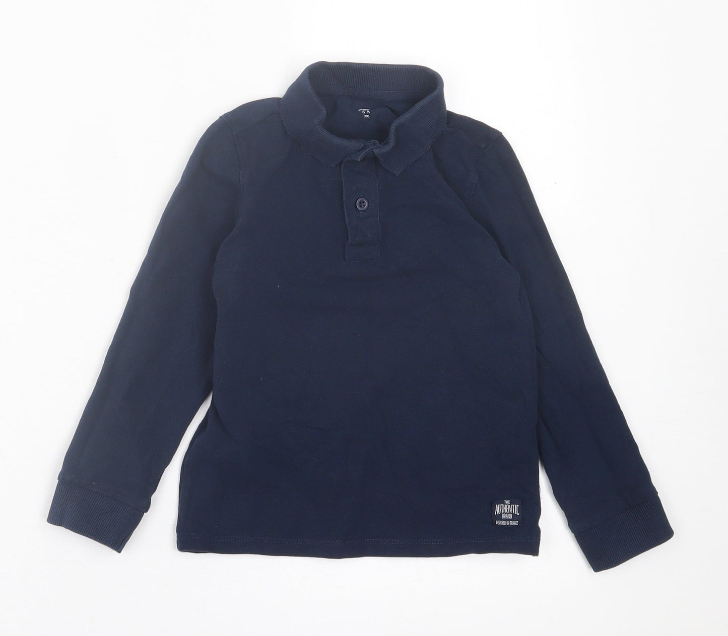 Star Boys Blue  Cotton Basic Polo Size 6 Years Collared Button