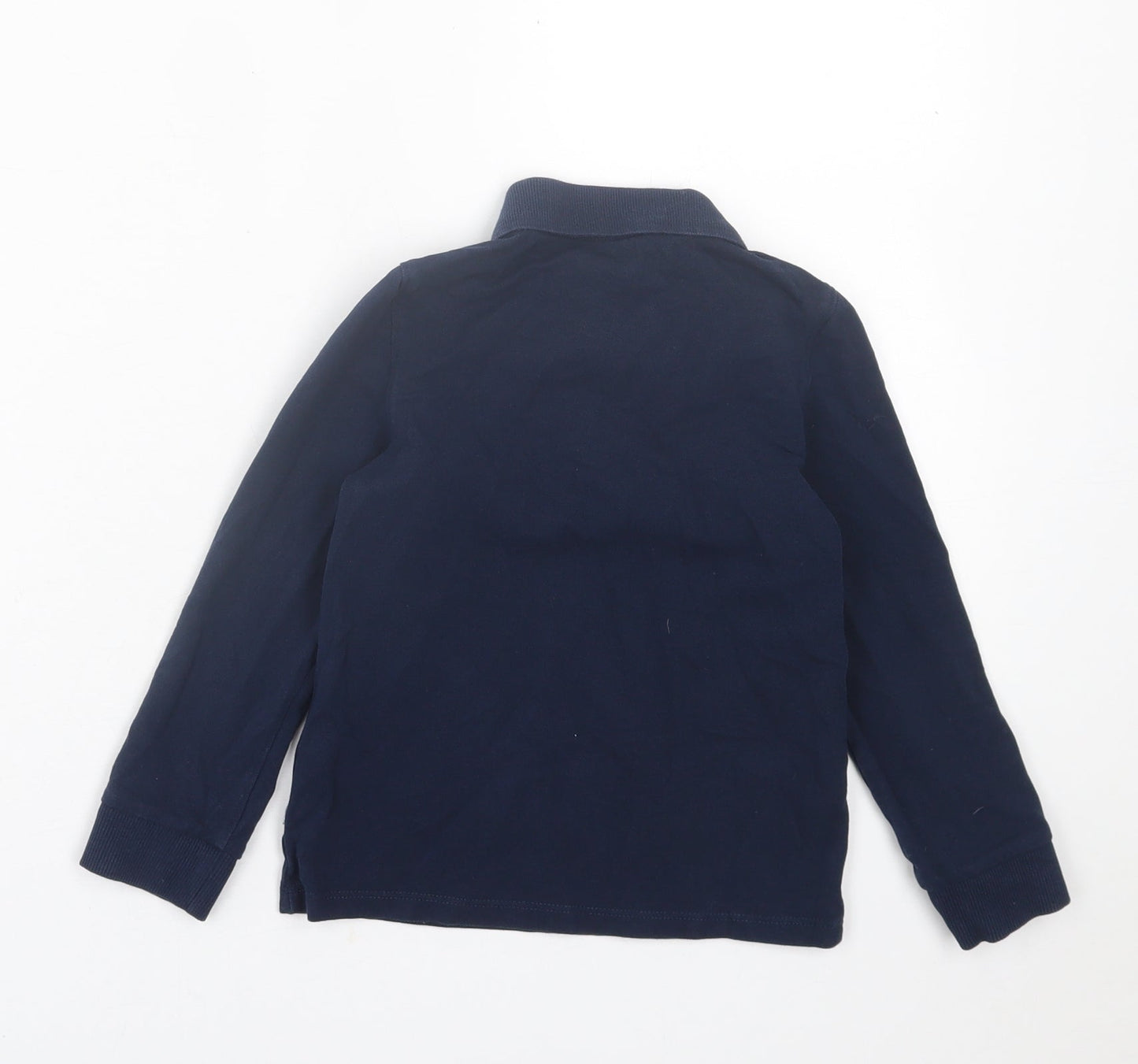 Star Boys Blue  Cotton Basic Polo Size 6 Years Collared Button