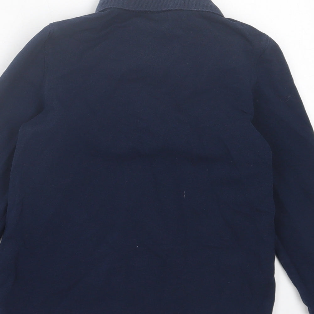 Star Boys Blue  Cotton Basic Polo Size 6 Years Collared Button