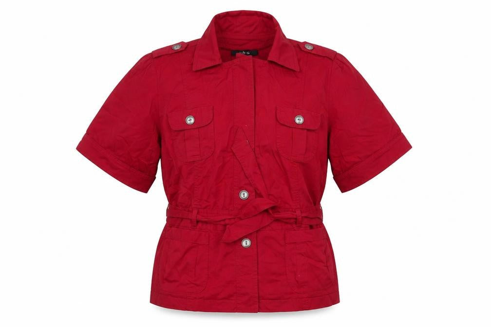 Style & Co. Womens Red   Jacket  Size L  Button