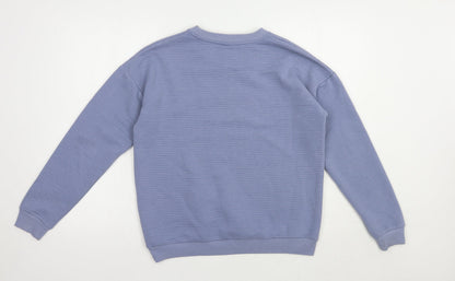 Preloved ICHI Womens Blue  Polyester Pullover Sweatshirt Size M  Pullover - Back