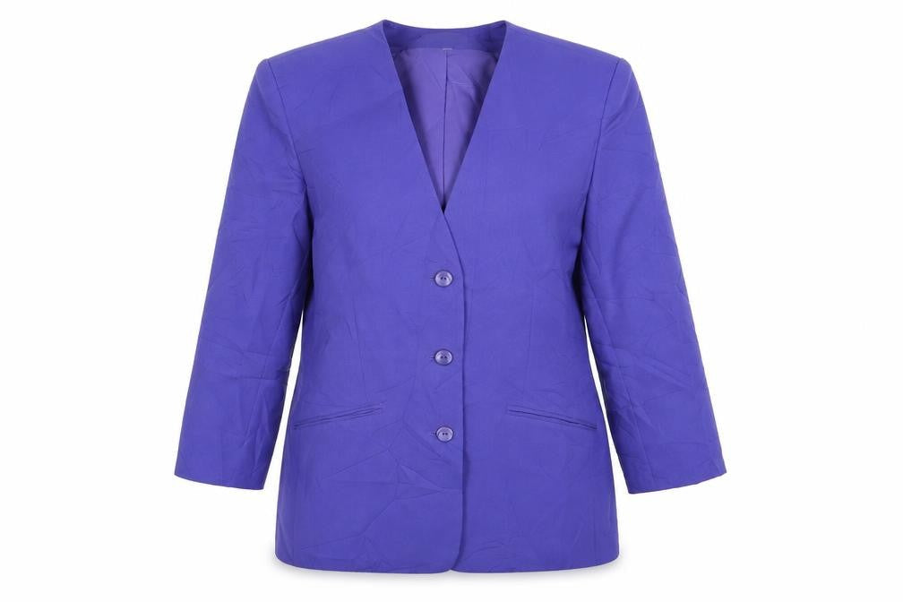 Classics Womens Purple   Jacket Blazer Size 12  Button