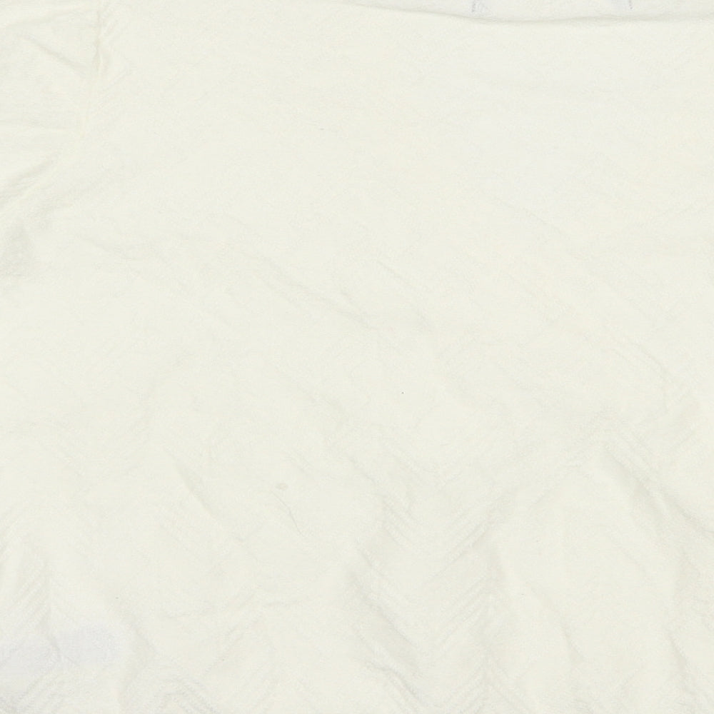 Marks and Spencer Womens Ivory V-Neck  Viscose Pullover Jumper Size L