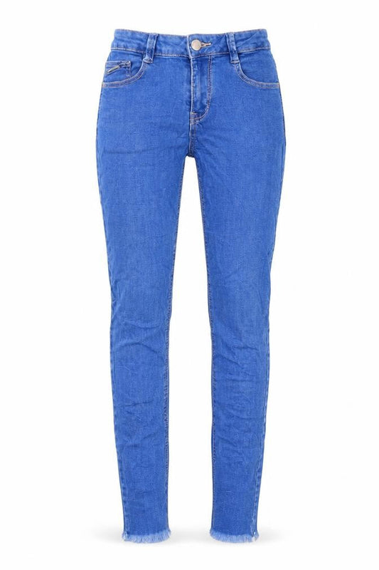 Stradivarius Womens Blue  Cotton Skinny Jeans Size 6 L26 in Slim Button