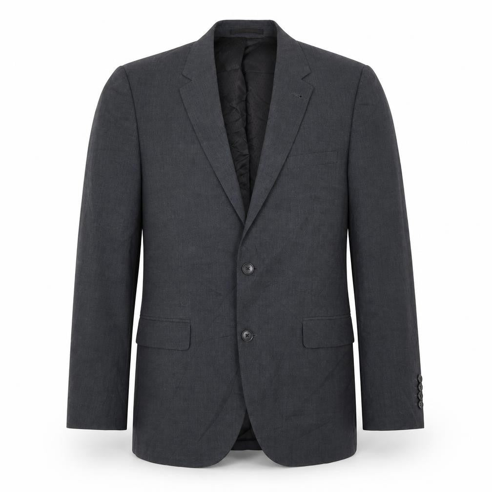 TU Mens Grey  Polyester Jacket Suit Jacket Size 40