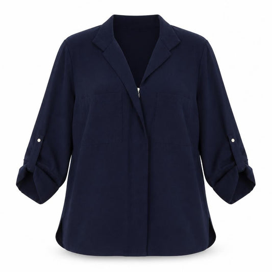 Warehouse Womens Blue   Jacket  Size 14  Zip