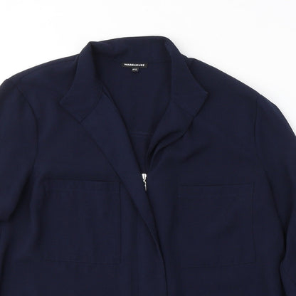 Warehouse Womens Blue   Jacket  Size 14  Zip