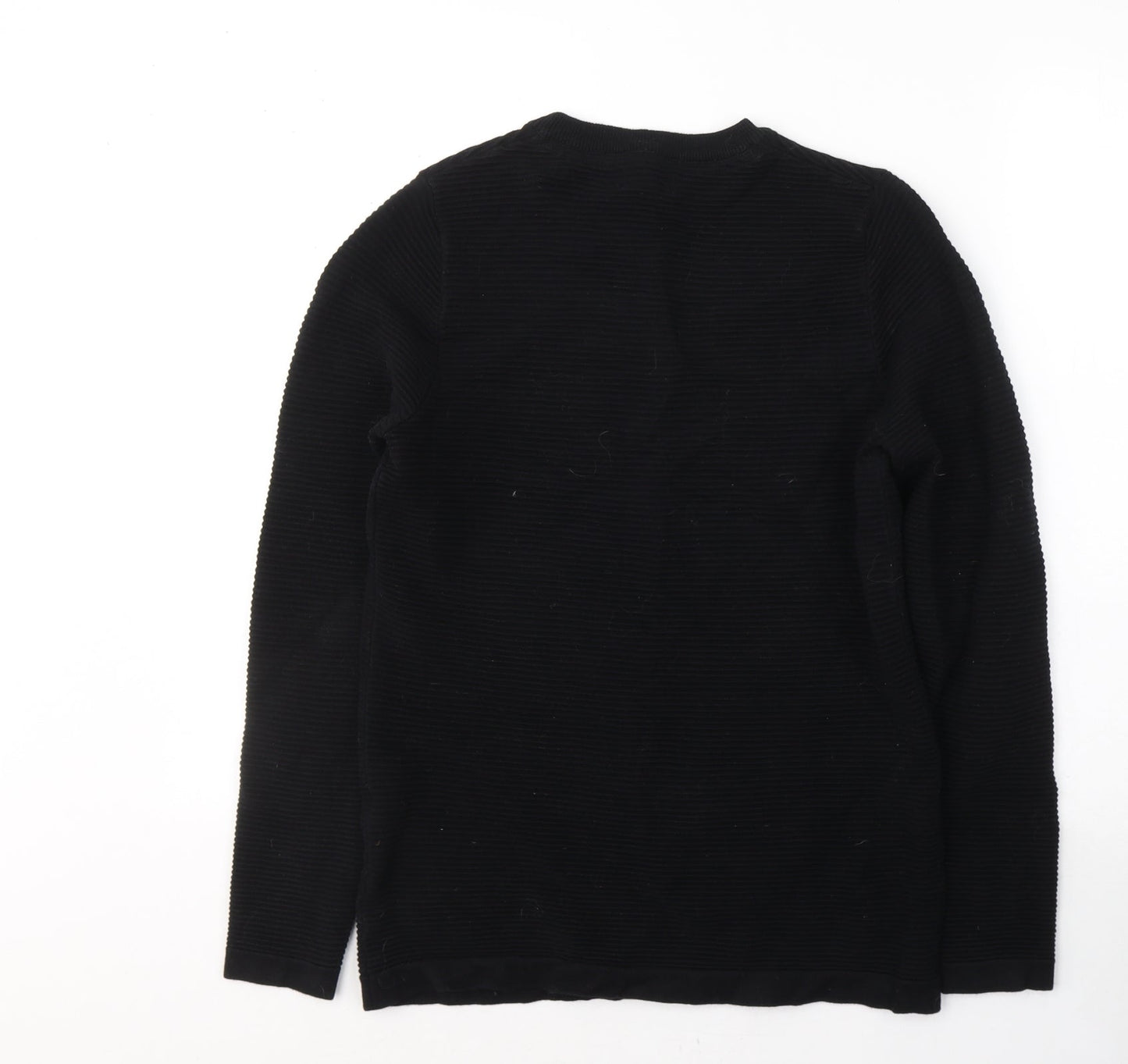 NEXT Boys Black Round Neck  Cotton Pullover Jumper Size 14 Years  Pullover