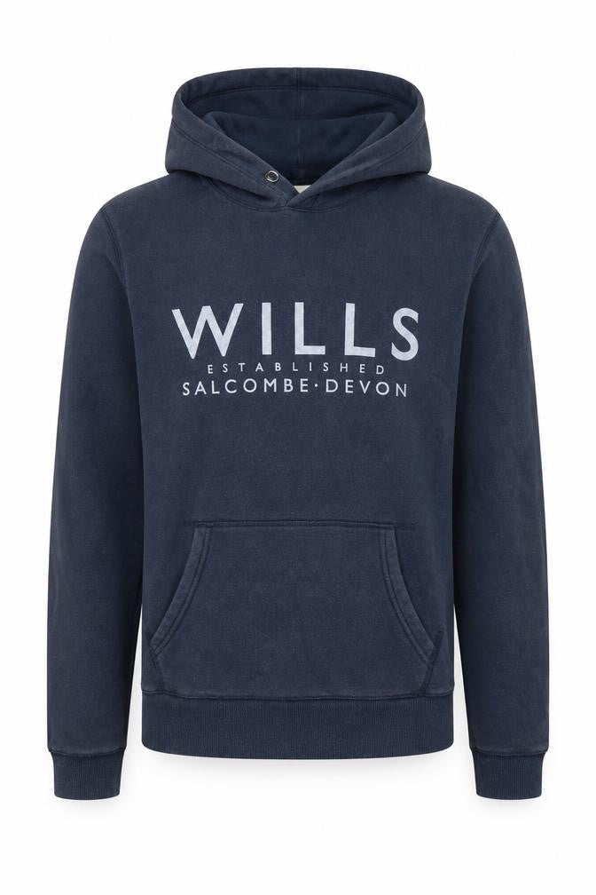 Jack Wills Mens Blue  Cotton Pullover Hoodie Size XS