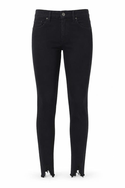 Topshop Womens Black  Cotton Skinny Jeans Size 26 in L30 in Regular Zip