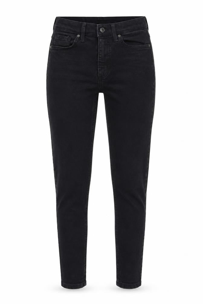 Topshop Womens Black  Cotton Skinny Jeans Size 26 in L30 in Regular Zip