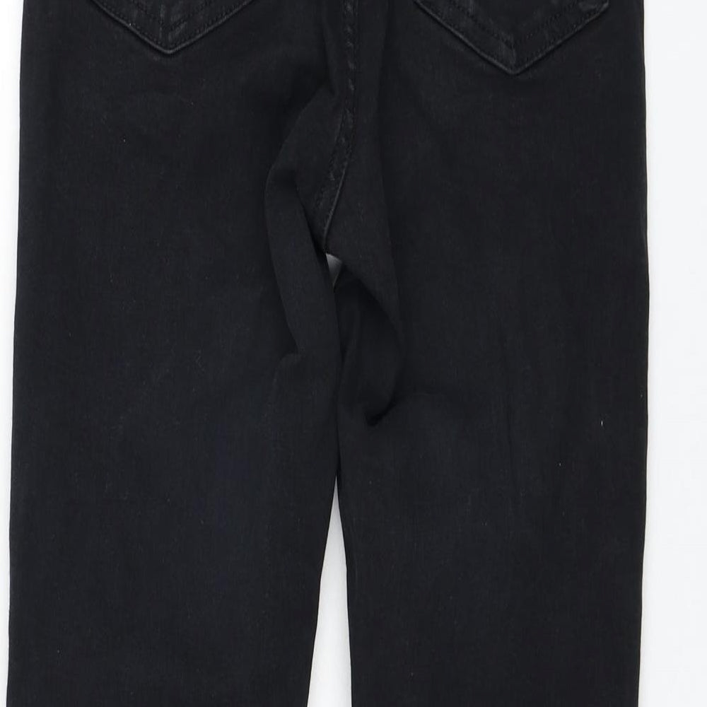 Topshop Womens Black  Cotton Skinny Jeans Size 26 in L30 in Regular Zip