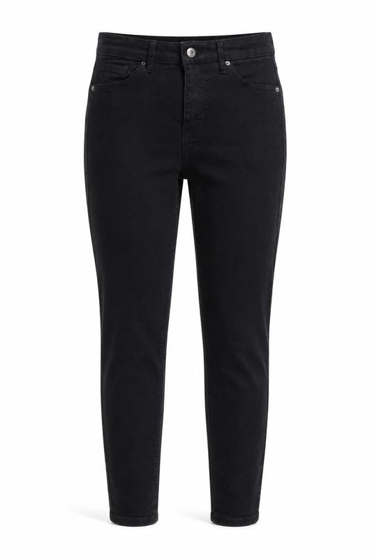 Topshop Womens Black  Cotton Skinny Jeans Size 26 in L30 in Regular Zip