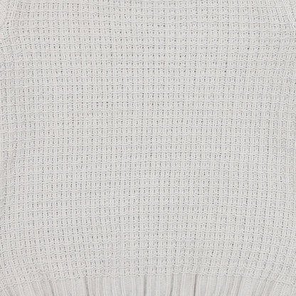 River Island Womens Grey Round Neck  Polyester Pullover Jumper Size M